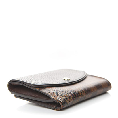 Louis Vuitton Damier Ebene Normandy Compact Wallet Black 4 of 13