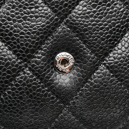 Chanel Caviar Quilted Wallet on Chain WOC Black 12 of 17