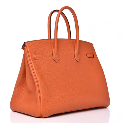 Hermes Togo Birkin 35 Orange 2 of 9