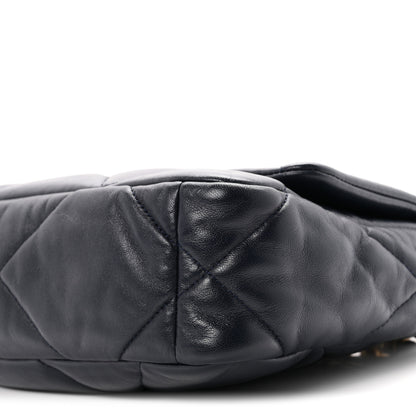 Chanel Lambskin Quilted Medium Chanel 19 Flap Navy Blue 10 of 10