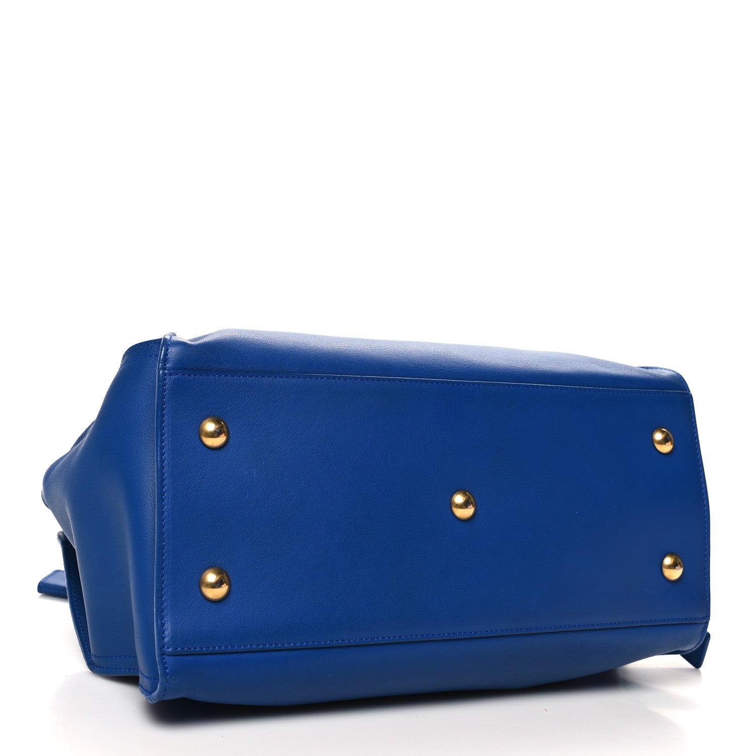 Saint Laurent SAINT LAURENT Calfskin Small Classic Y Cabas Royal Blue 4 of 14