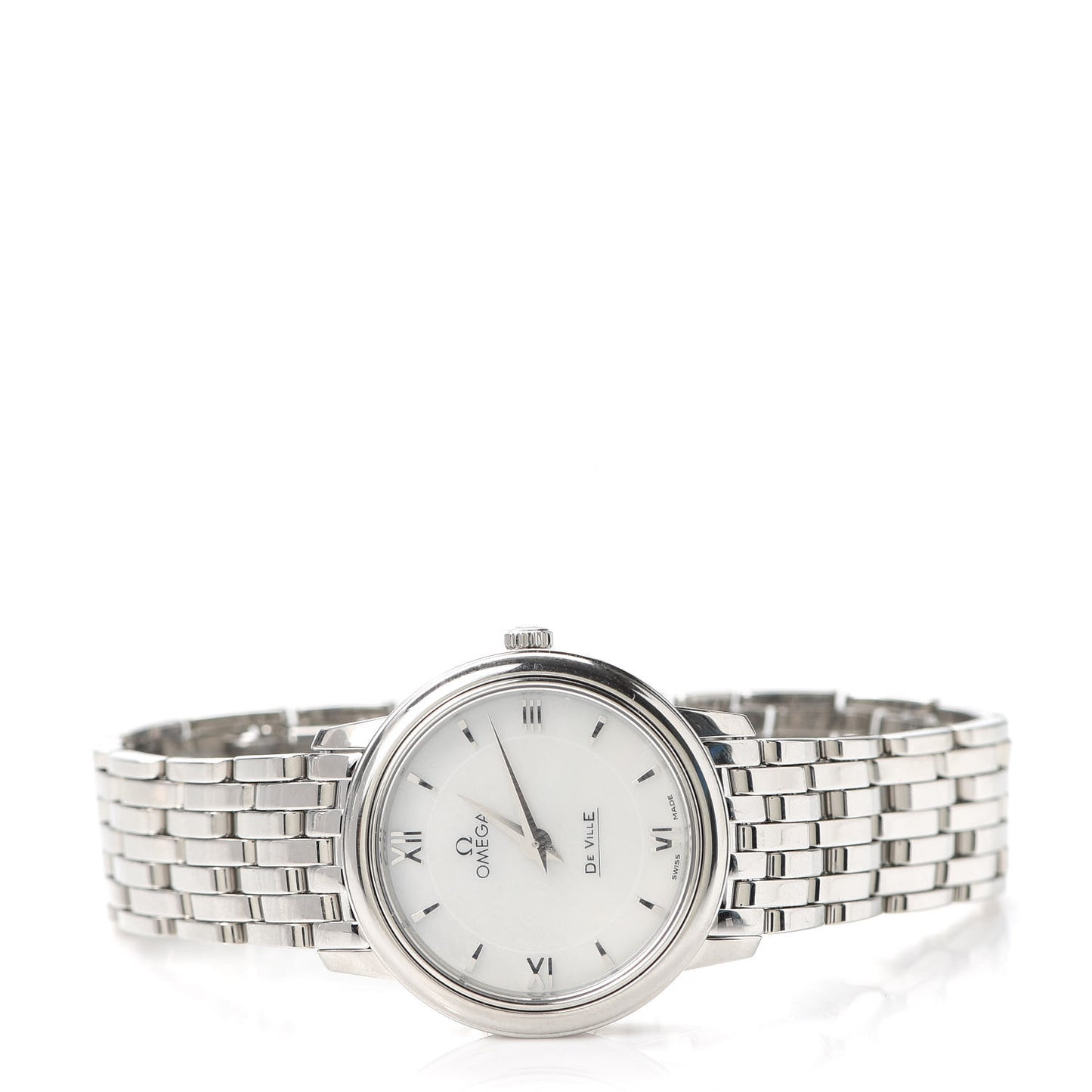 Stainless Steel Mother of Pearl 24mm De Ville Prestige Quartz Watch 424.10.24.60.05.001
