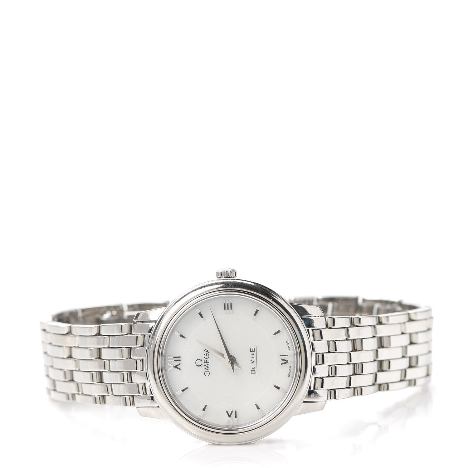 Omega Stainless Steel Mother of Pearl 24mm De Ville Prestige Quartz Watch 424.10.24.60.05.001 2 of 6