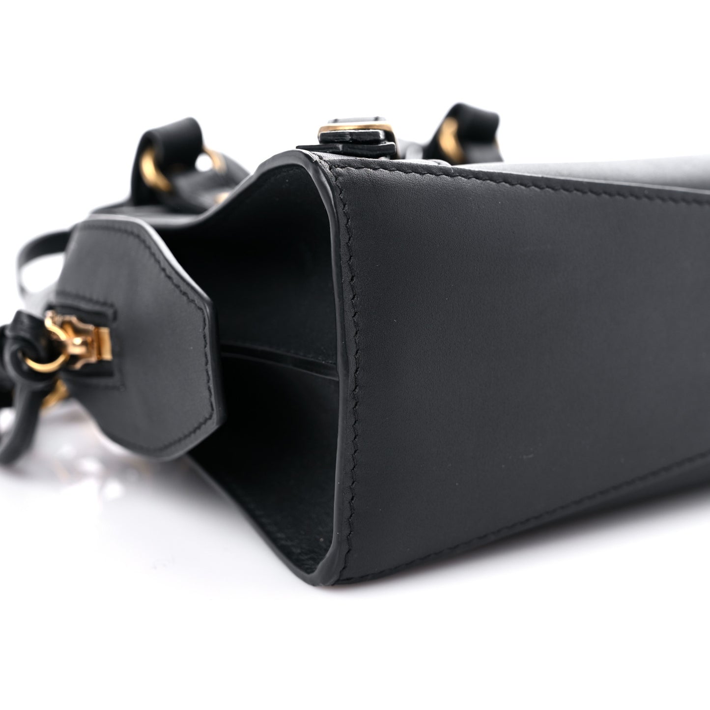 Smooth Calfskin Neo Classic Gold Hardware Mini City Black