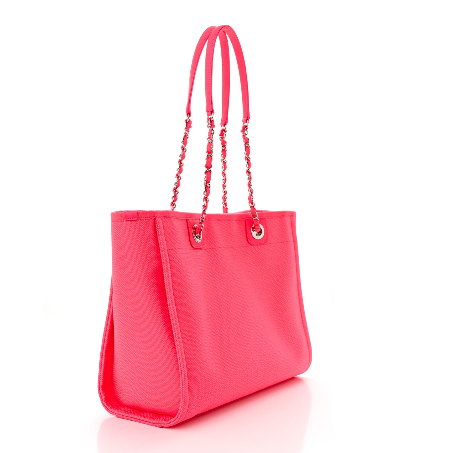 Mixed Fibers Small Deauville Tote Pink Orange