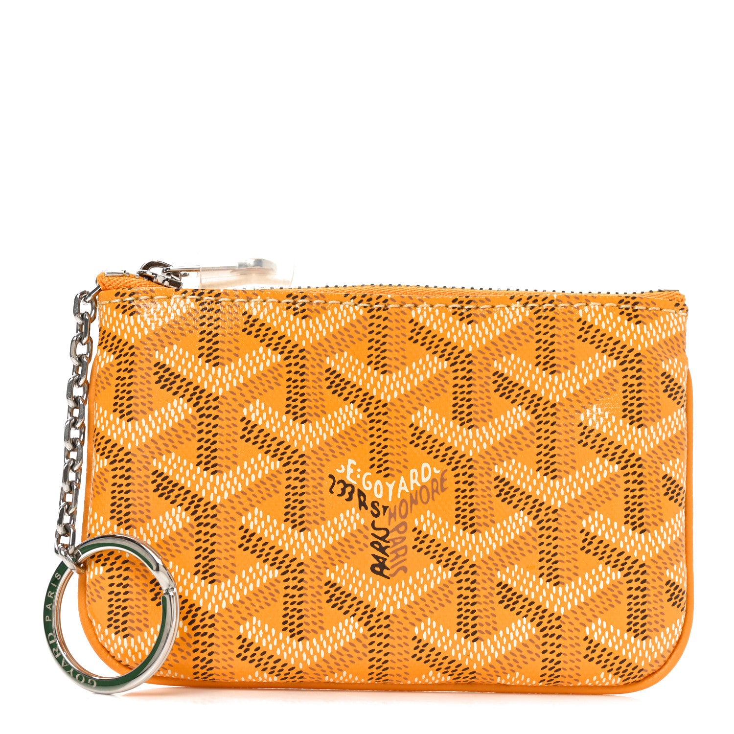 Goyard Goyardine Nano Senat Key Pouch Yellow 1 of 7
