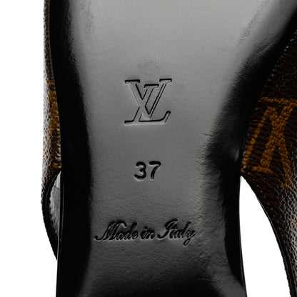 Louis Vuitton Patent Monogram Cherie Slingback Ballerina Flats 37 8 of 11