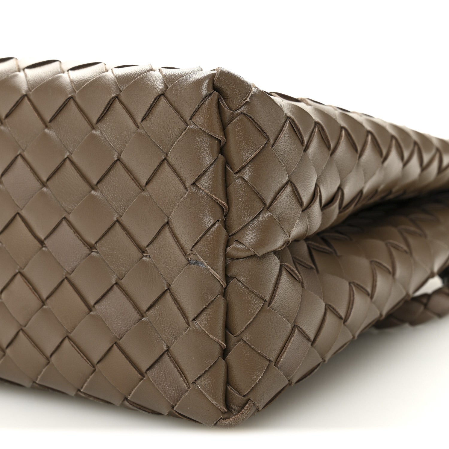 Bottega Veneta Nappa Intrecciato Medium Andiamo Shoulder Bag Taupe Grey 9 of 9