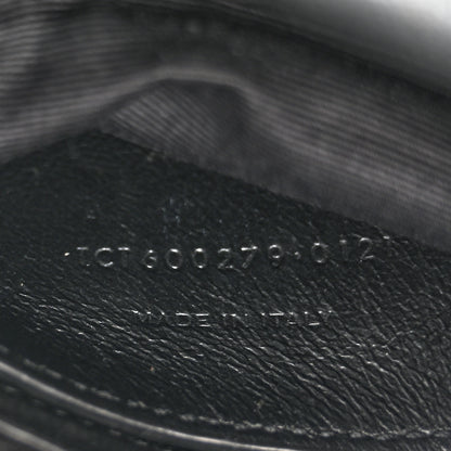 Saint Laurent Sheepskin Matelasse Chevron Monogram Monochrome Medium College Bag Black 7 of 17