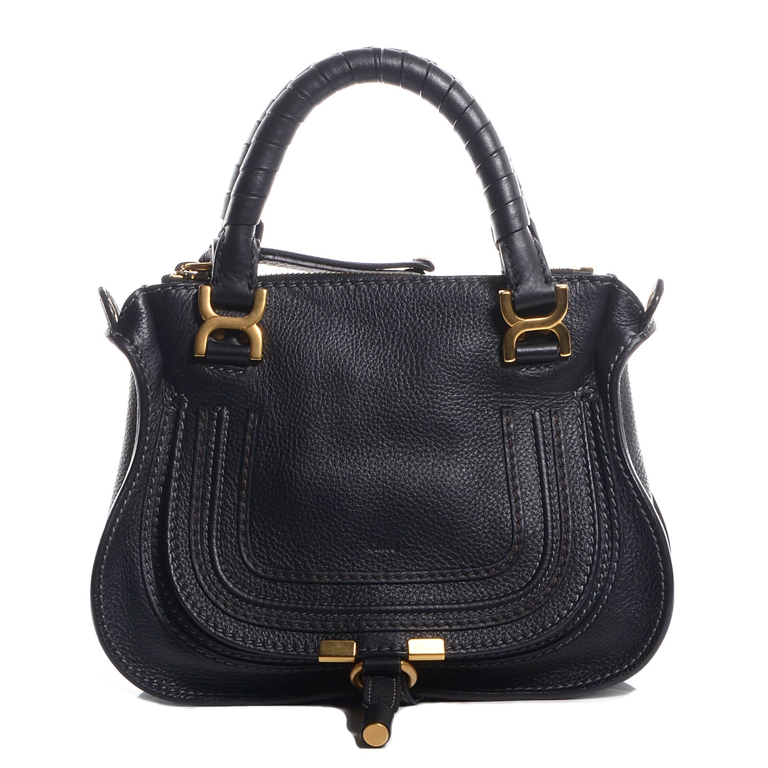 Chloe Calfskin Mini Marcie Satchel Black 1 of 7
