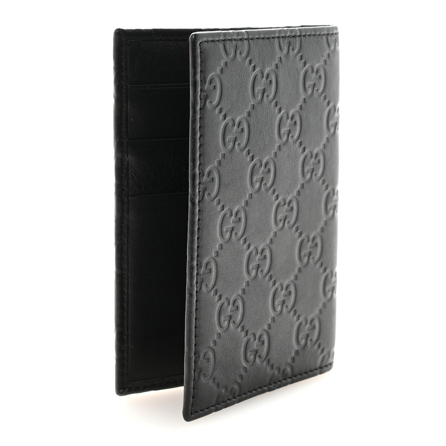Gucci Guccissima Passport Case Black 3 of 8