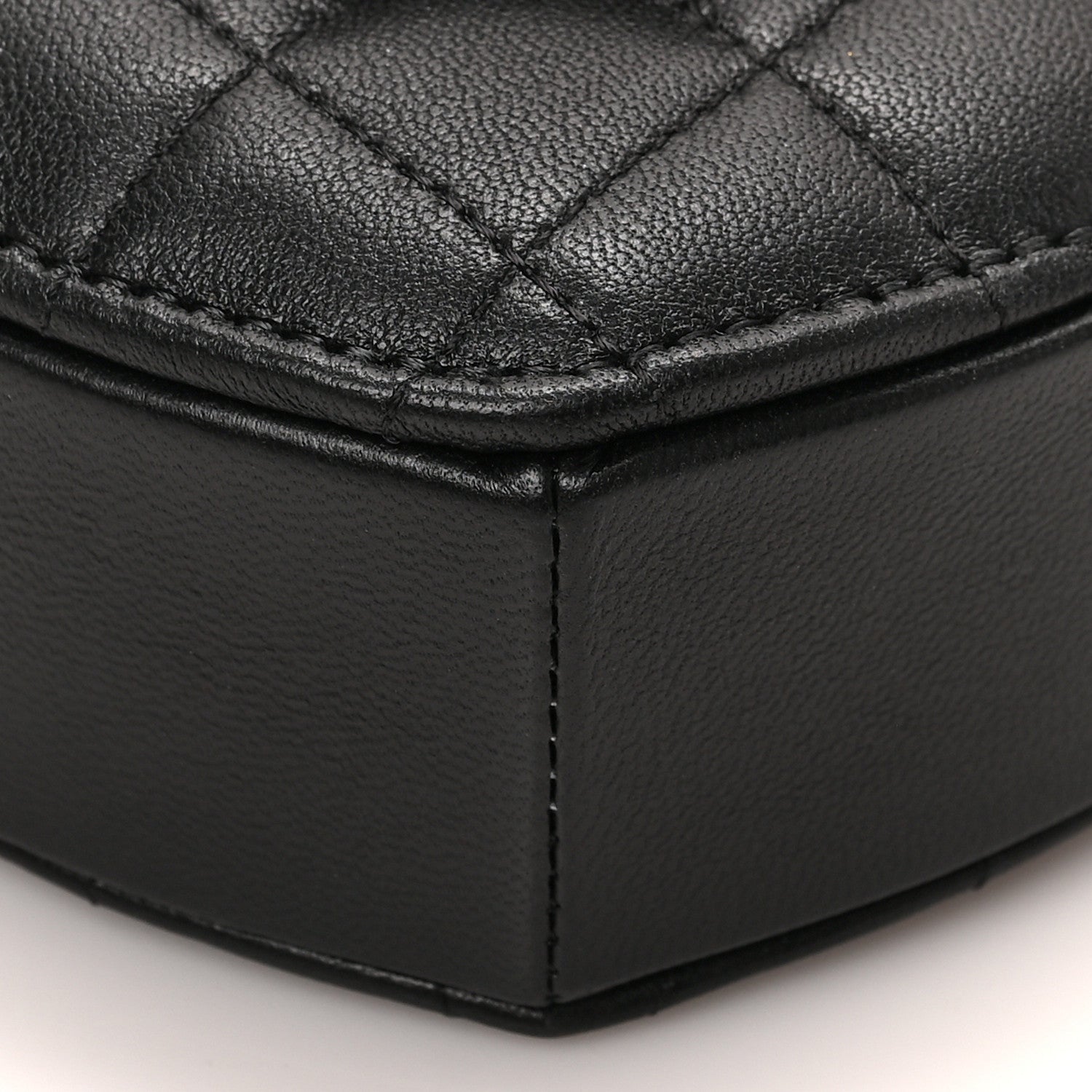 Chanel Lambskin Quilted CC In Love Heart Clutch With Chain Black 8 of 8