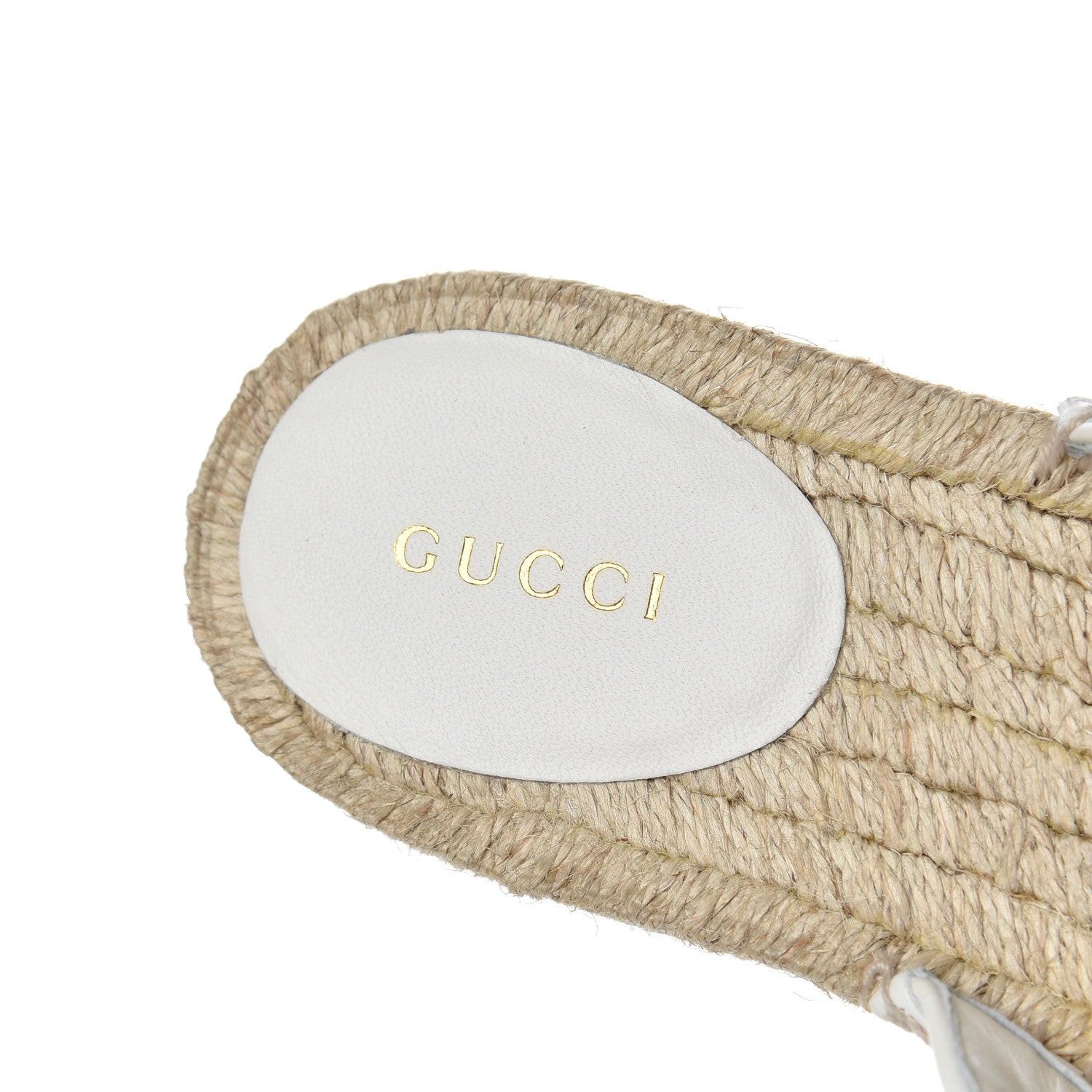 Gucci Nappa Matelasse GG Marmont Espadrille Slippers 39 Great White 6 of 14