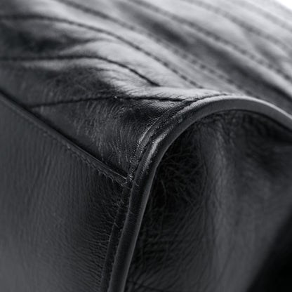 Saint Laurent Crinkled Calfskin Matelasse Monogram Niki Shoulder Bag Black 8 of 13