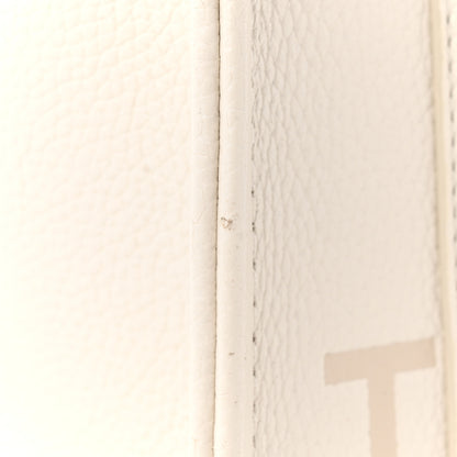 Marc Jacobs Grained Calfskin Mini The Tote Bag Cotton Silver 12 of 13