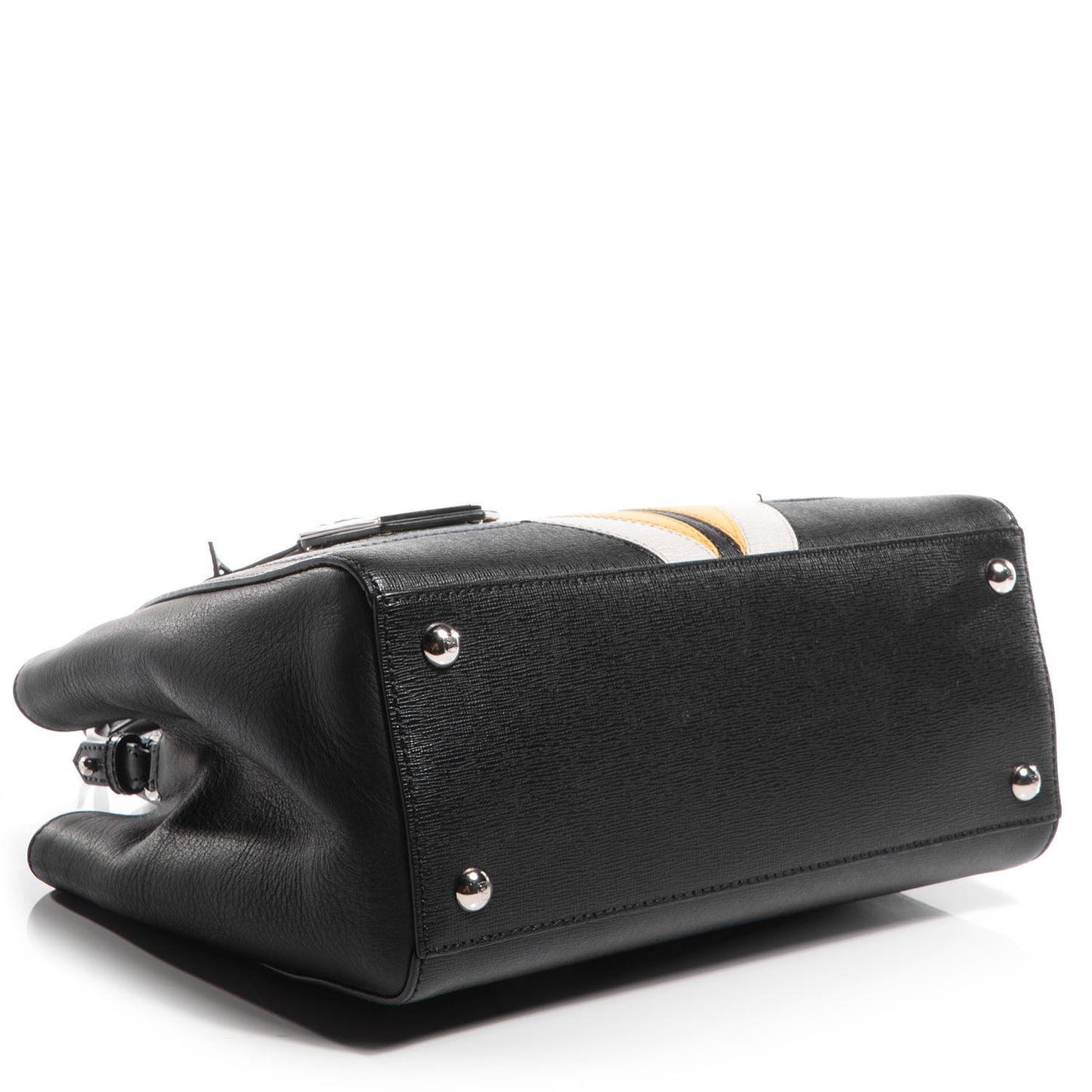Saffiano Monster Colorblock Petite 2Jours Tote Black