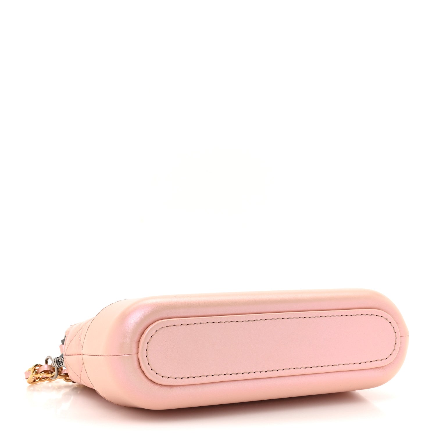 Chanel Iridescent Lambskin Calfskin Quilted Small Gabrielle Clutch With Chain Light Pink 4 of 13