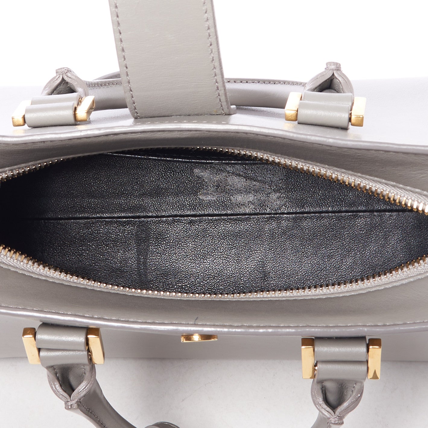 Calfskin Monogram Baby Cabas Fog