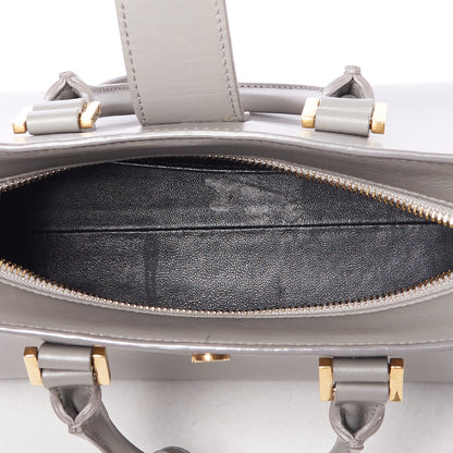 Saint Laurent Calfskin Monogram Baby Cabas Fog 4 of 8