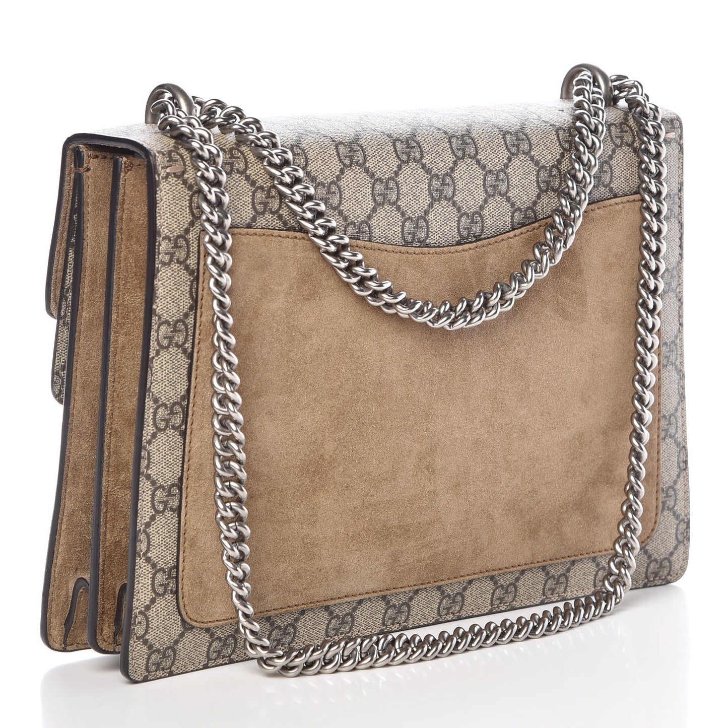 GG Supreme Monogram Medium Dionysus Shoulder Bag Taupe