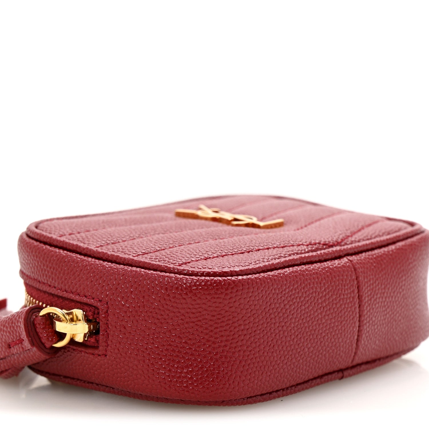 Saint Laurent Grain De Poudre Matelasse Monogram Baby Lou Camera Bag Opyum Red 9 of 11