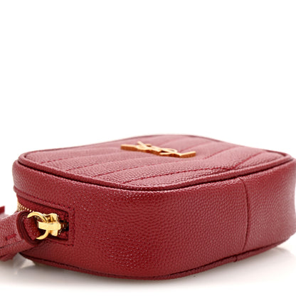Saint Laurent Grain De Poudre Matelasse Monogram Baby Lou Camera Bag Opyum Red 9 of 11