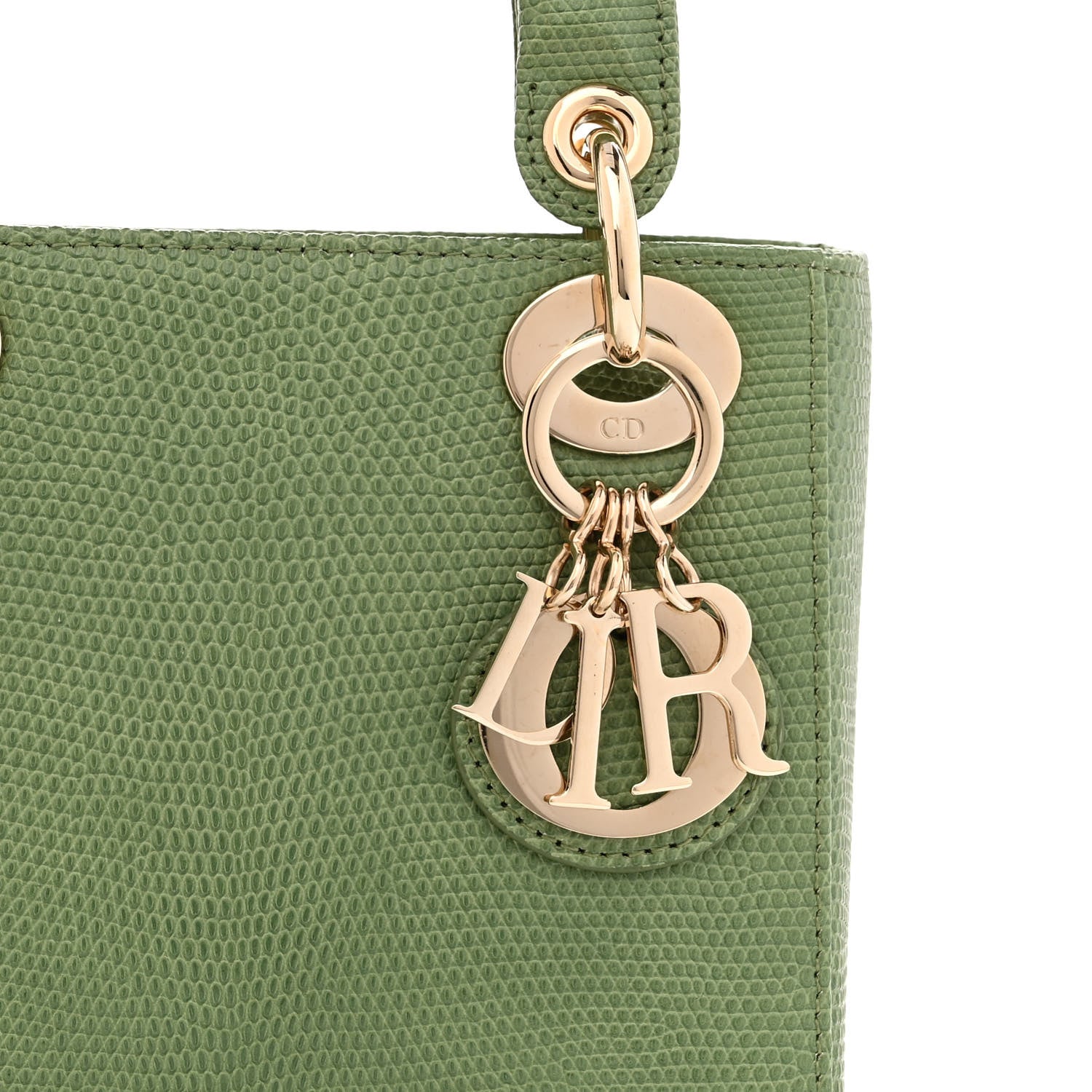 Christian Dior Lizard Mini Lady Dior Vert Saule 7 of 10