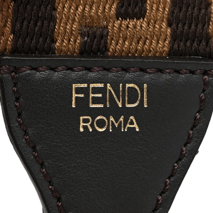 Fendi Ribbon Vitello Century FF 1974 Studded Strap You Fango Marrone Ebano 4 of 5