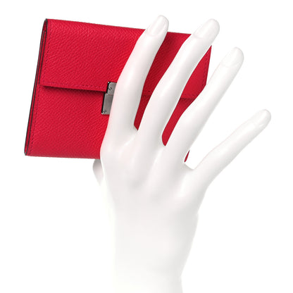 Hermes Epsom Clic Mini Card Holder Rose Extreme 2 of 9