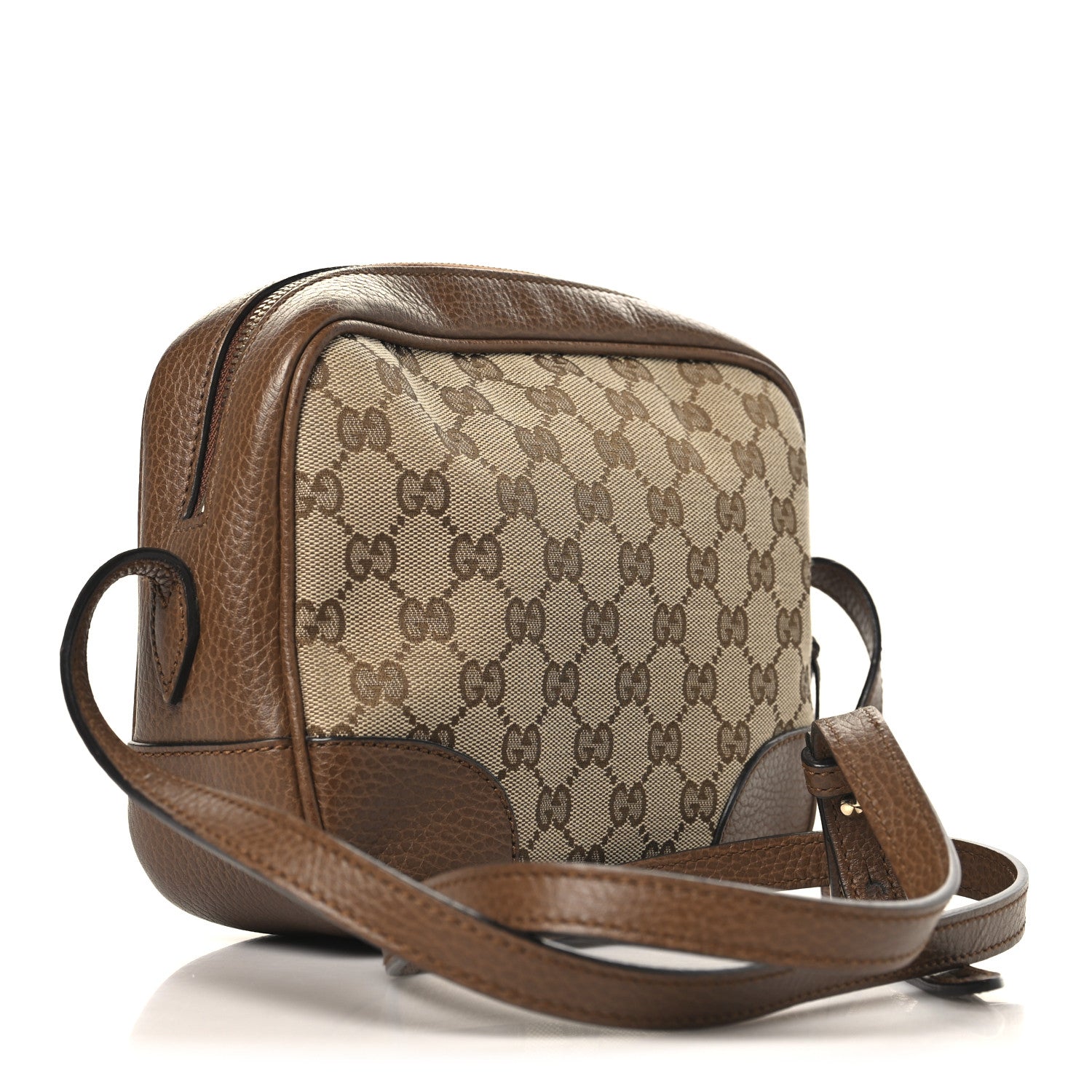Gucci Monogram Mini Bree Messenger Bag Beige Tabacco 3 of 11