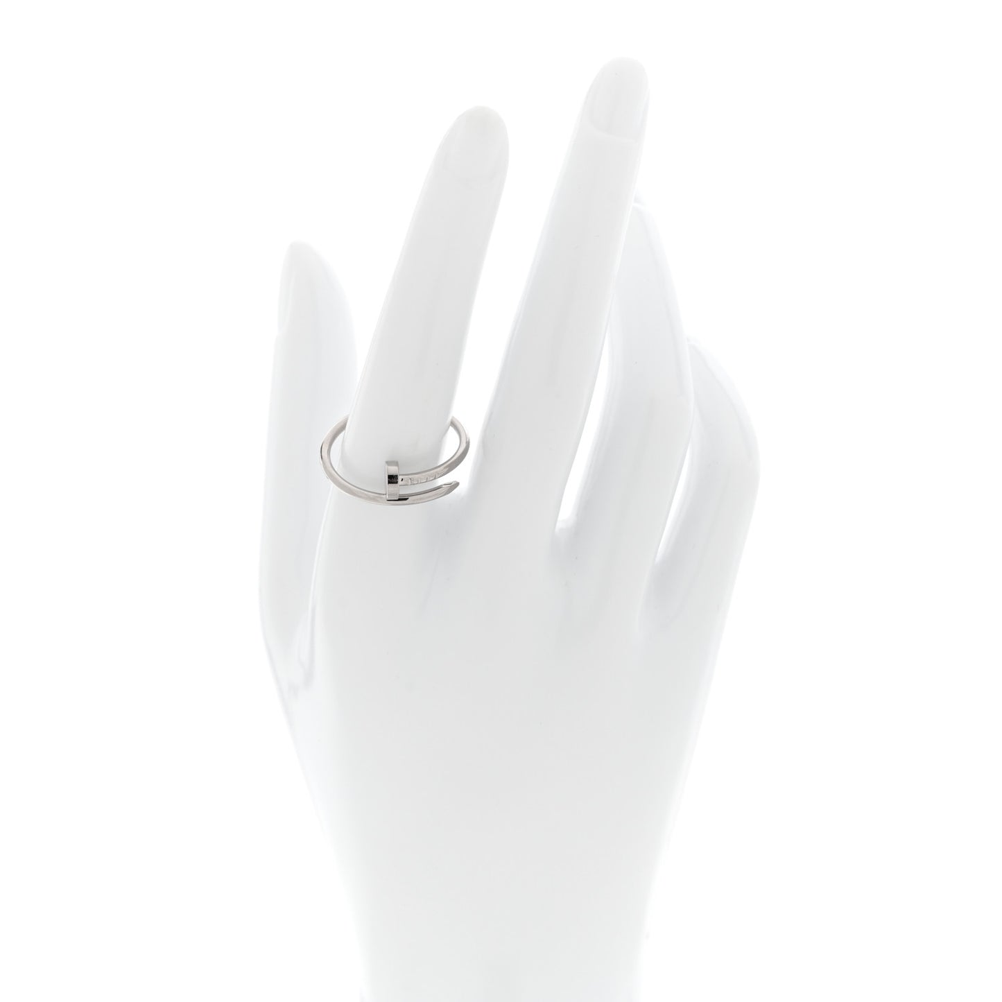 18K White Gold Small Juste Un Clou Ring 60 9