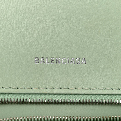 Balenciaga Shiny Box Calfskin Small Hourglass Top Handle Bag Light Green 6 of 11
