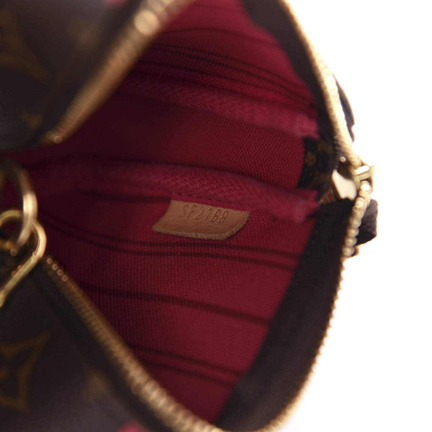 Monogram My LV Heritage Mini Pochette Accessories Fuchsia Violet