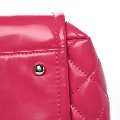 Chanel Vinyl Lipstick Ligne Accordion Tote Pink 10 of 11