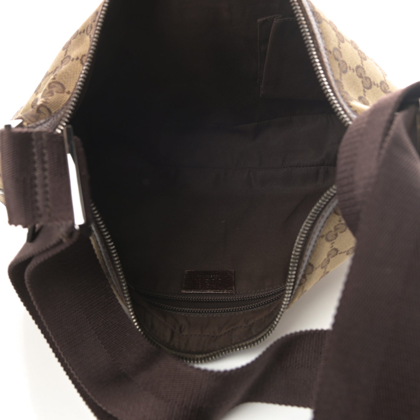 Monogram Medium Half Moon Hobo Dark Brown