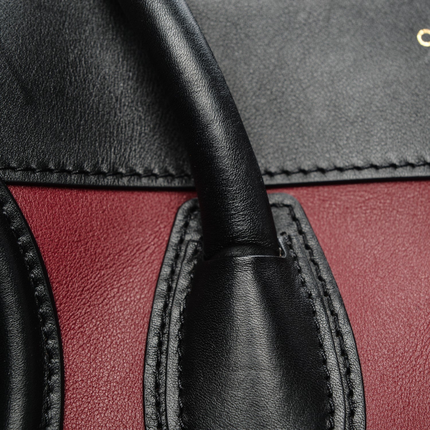 Celine Smooth Calfskin Suede Mini Tri-Color Luggage Rust 11 of 12