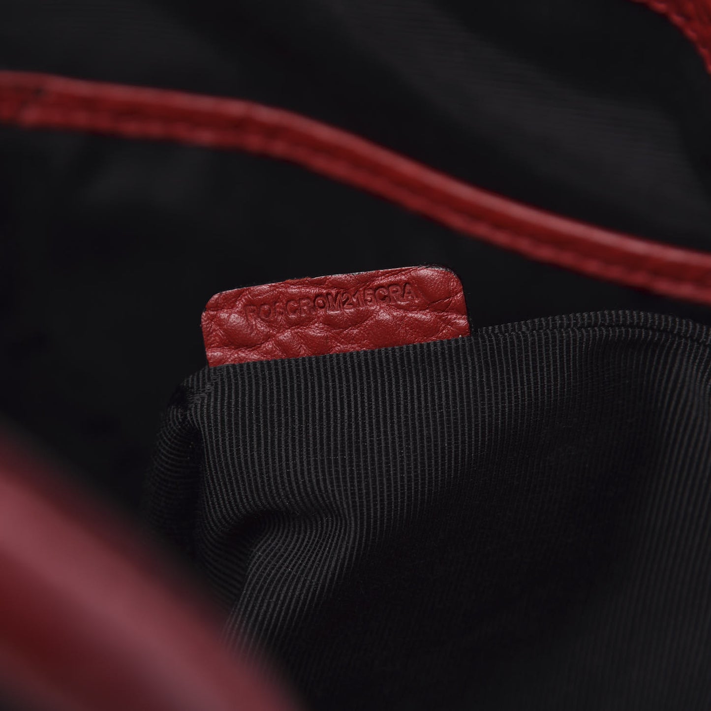 Heritage Grain Check Embossed Medium Dewsbury Tote Military Red