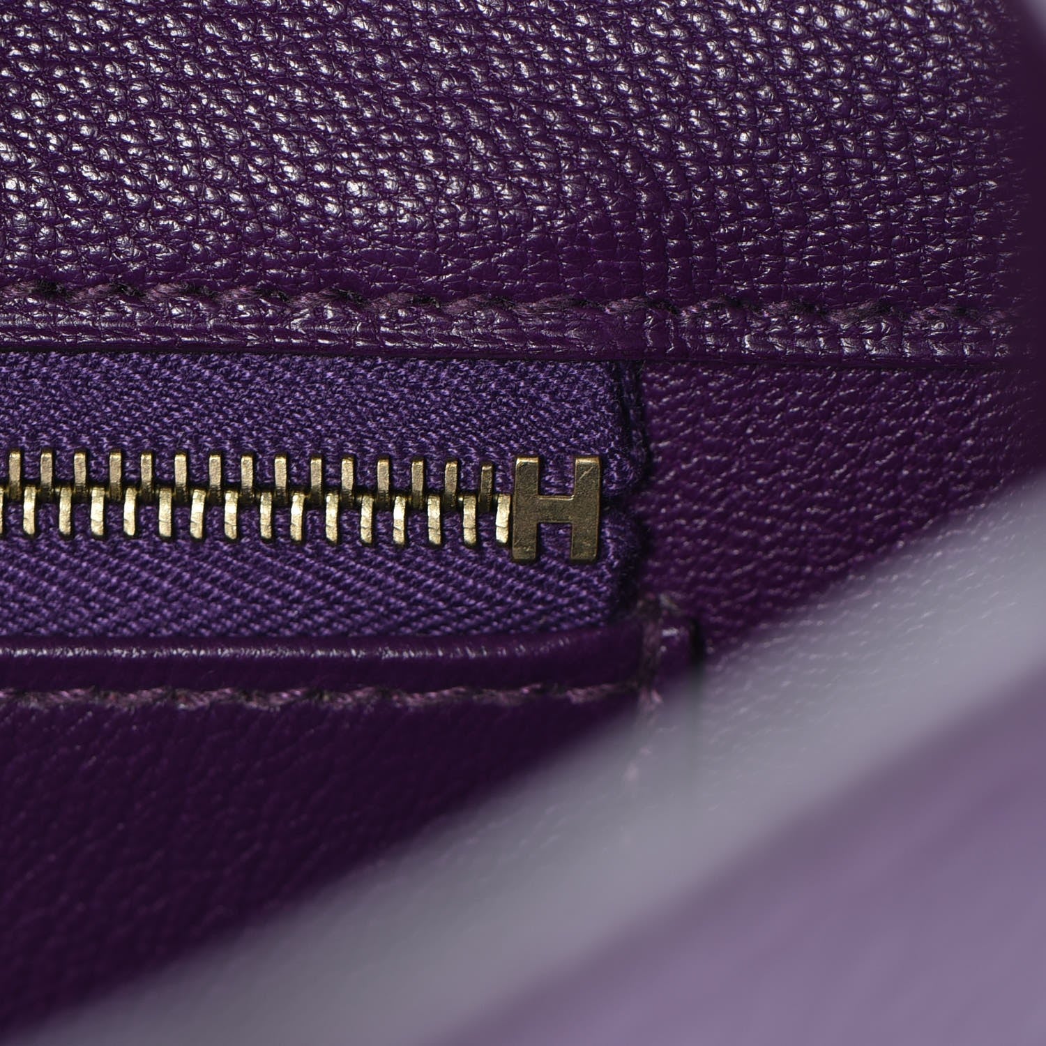 Hermes Taurillon Clemence Birkin 35 Ultraviolet 20 of 24