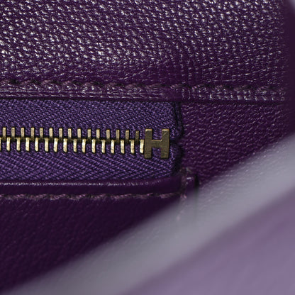 Hermes Taurillon Clemence Birkin 35 Ultraviolet 20 of 24