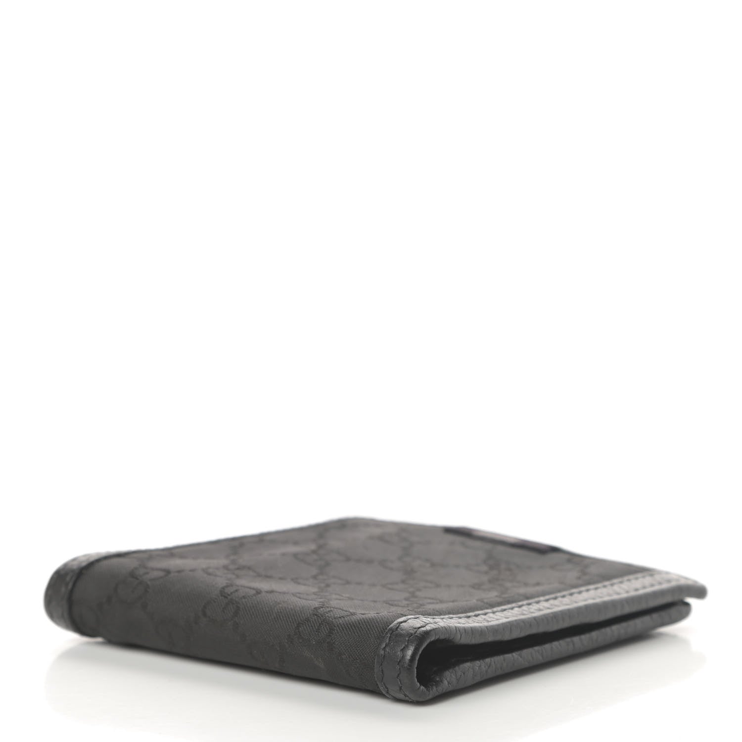 Gucci Nylon Monogram Bi-Fold Wallet Black 4 of 8