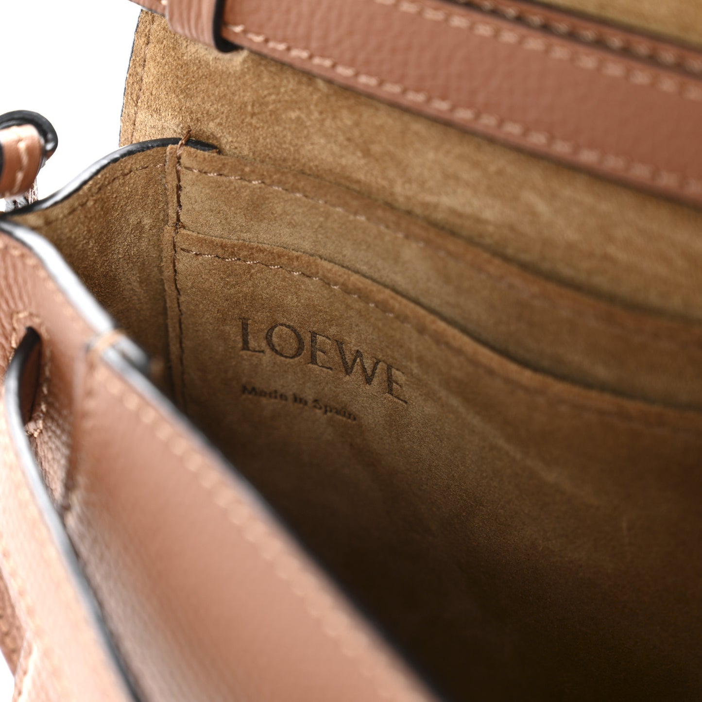 Calfskin Jacquard Mini Gate Dual Bag Tan