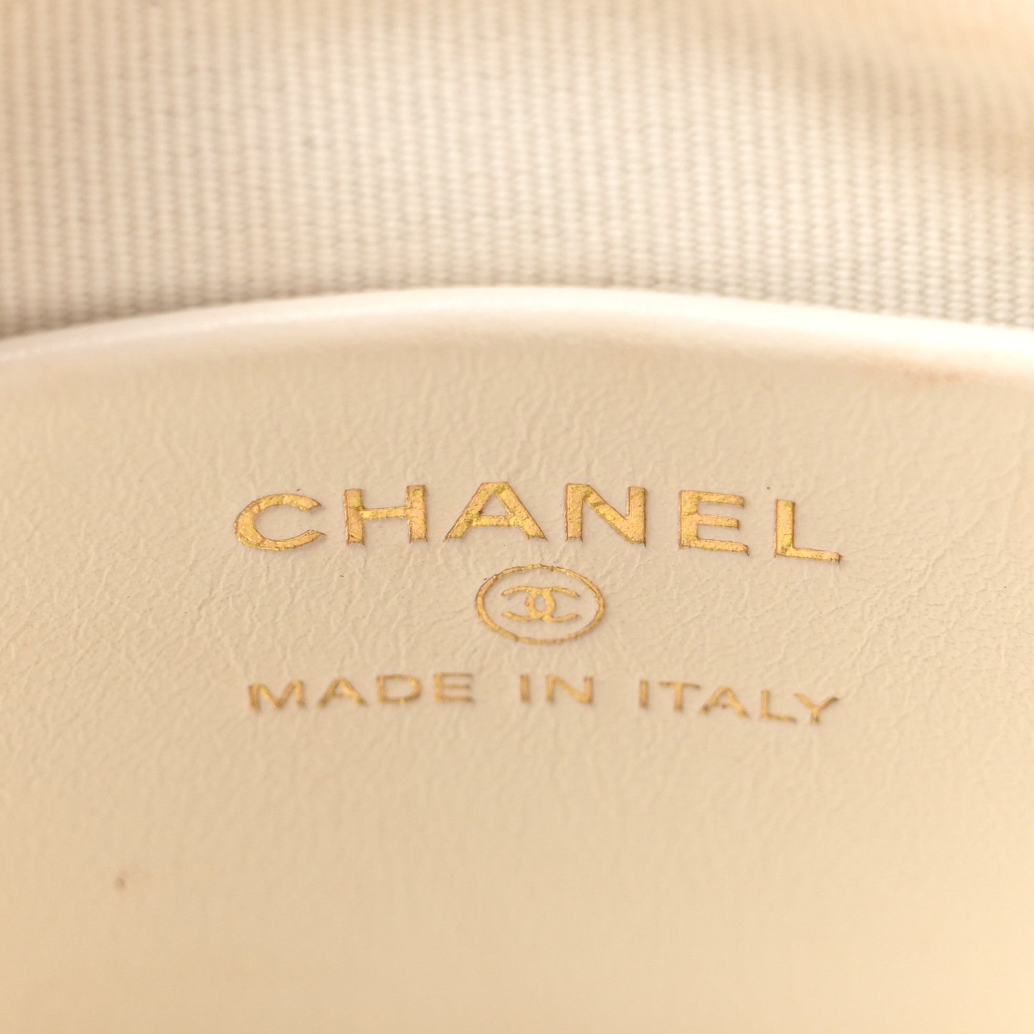 Chanel Metal Lambskin Quilted Small Chain Bucket Bag White 7 of 11