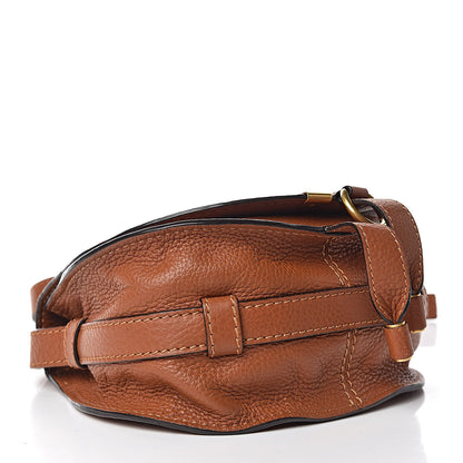 Chloe Calfskin Mini Marcie Round Crossbody Bag Tan 4 of 14