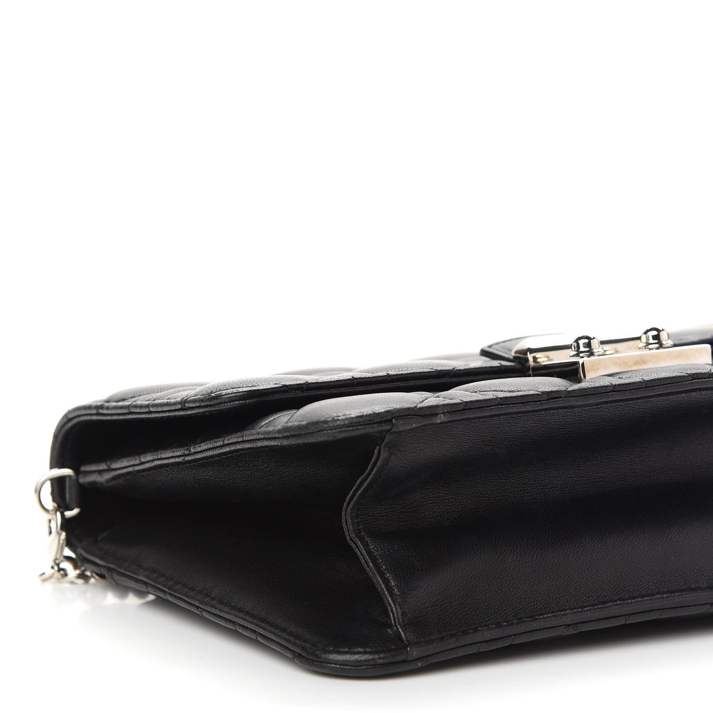 Lambskin Cannage Miss Dior Promenade Pouch Black
