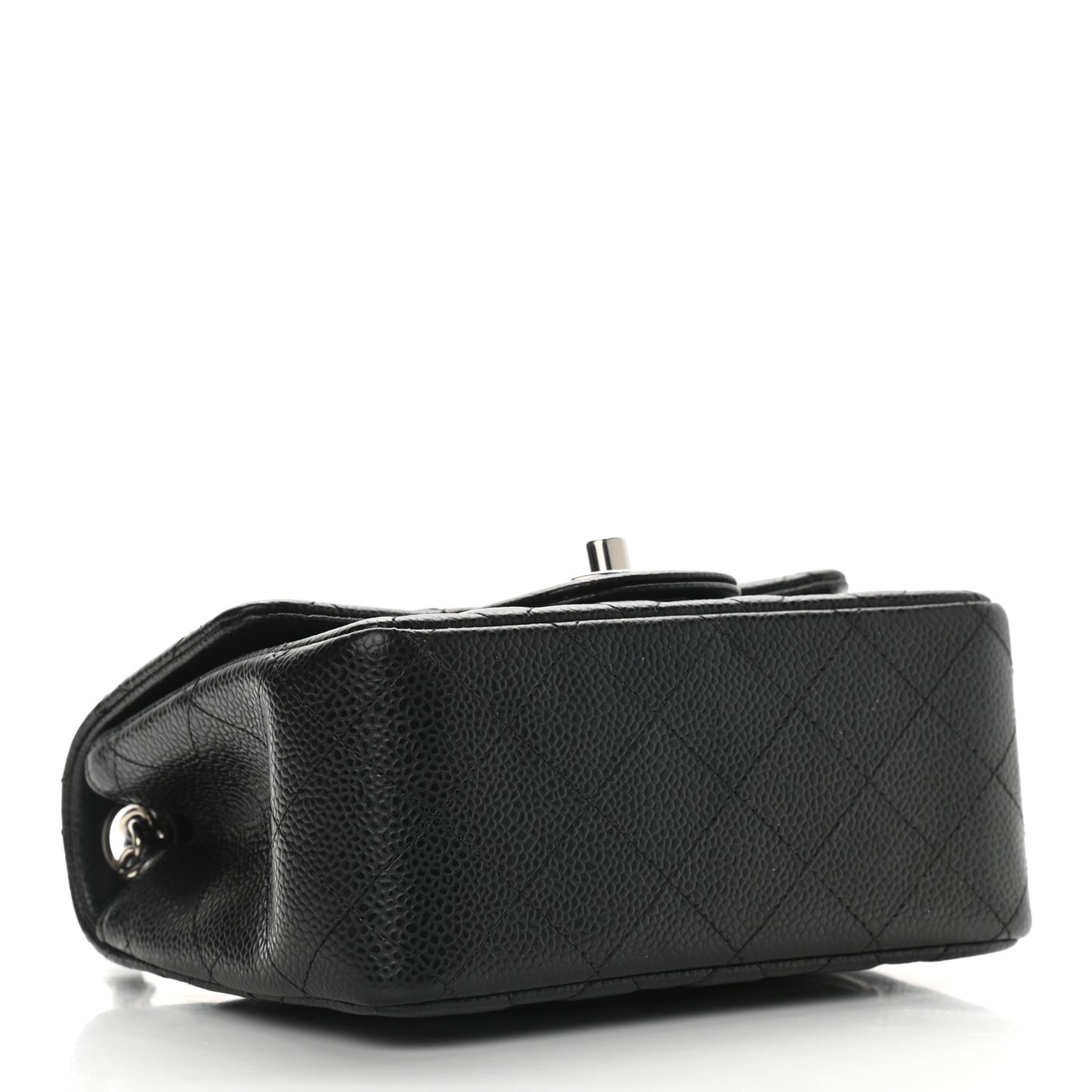 Caviar Quilted Mini Square Flap Black