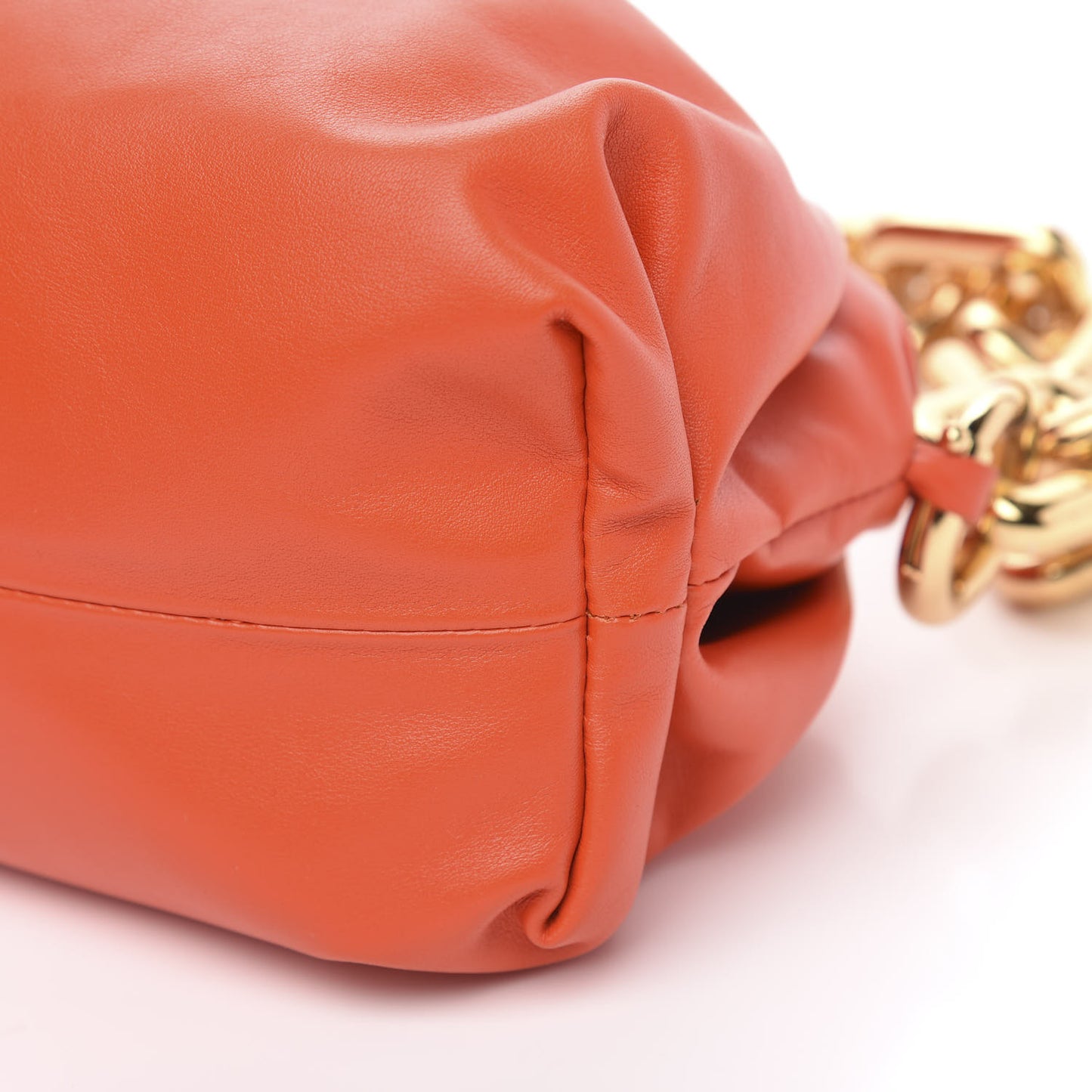 Calfskin The Pouch Chain Orange