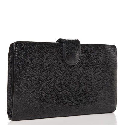 Chanel Caviar Timeless CC French Wallet Black 3 of 14