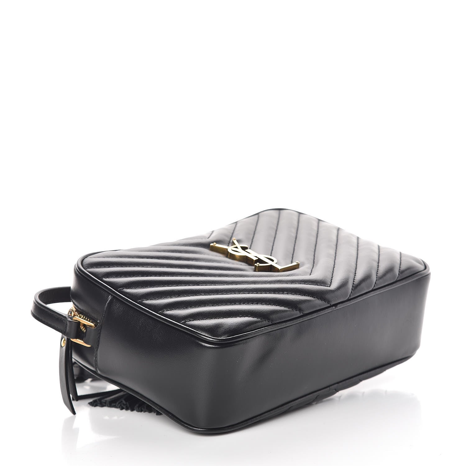 Saint Laurent Calfskin Matelasse Monogram Lou Camera Bag Black 4 of 9