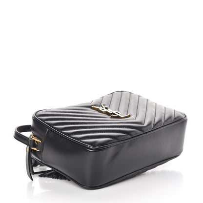 Saint Laurent Calfskin Matelasse Monogram Lou Camera Bag Black 4 of 9
