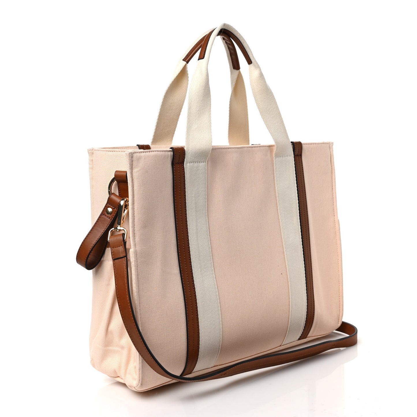 Cotton Calfskin Changing Bag Powder Pink